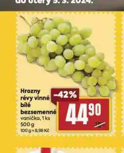 Billa Hrozny révy vinné bílé nabídka