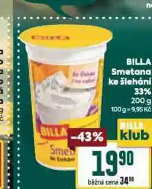 Billa Smetana ke šlehání nabídka