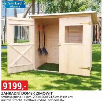 Baumax ZAHRADNÍ DOMEK ZIMOWIT nabídka