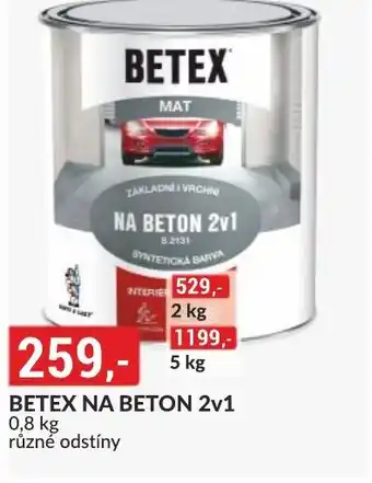 Baumax BETEX NA BETON 2v1 nabídka