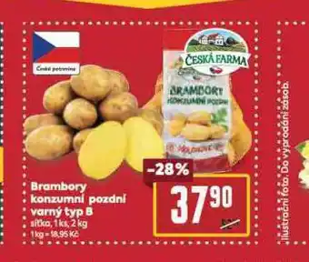 Billa Brambory konzumní pozdní nabídka