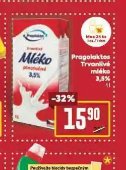 Billa Trvanlivé mléko nabídka