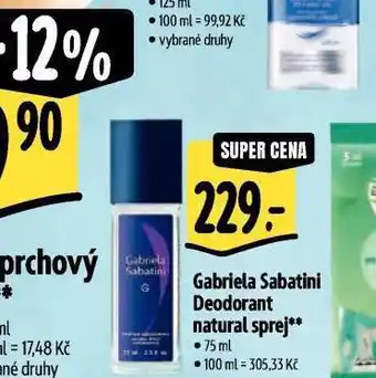 Albert Gabriela sabatini deodorant nabídka