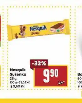 Billa Nesquik sušenka nabídka