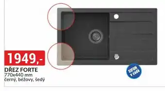 Baumax DŘEZ FORTE nabídka