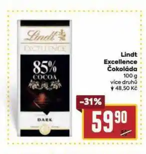 Billa Lindt excellence čokoláda nabídka