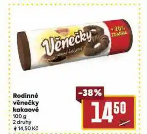 Billa Rodinné věnečky nabídka