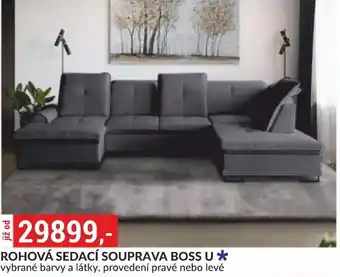 Baumax ROHOVÁ SEDACÍ SOUPRAVA BOSS U nabídka