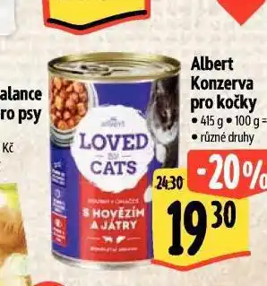 Albert Konzerva pro kočky nabídka