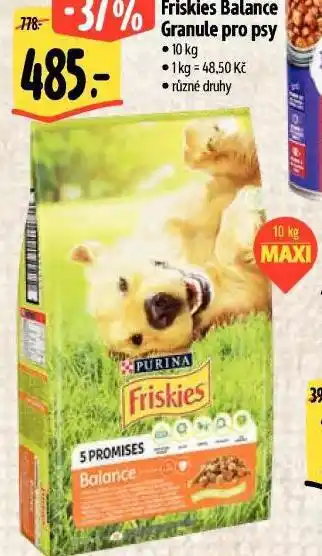 Albert Friskies granule pro psy nabídka