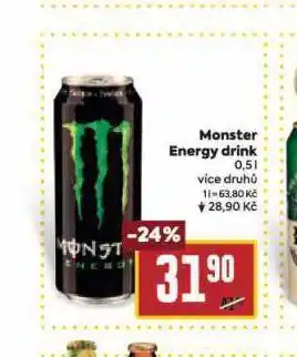 Billa Monster energy drink nabídka