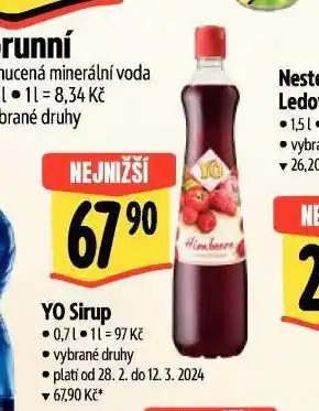 Albert Yo sirup nabídka