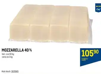 Makro MOZZARELLA 40% nabídka