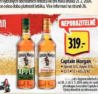 Albert Captain morgan spiced gold nabídka