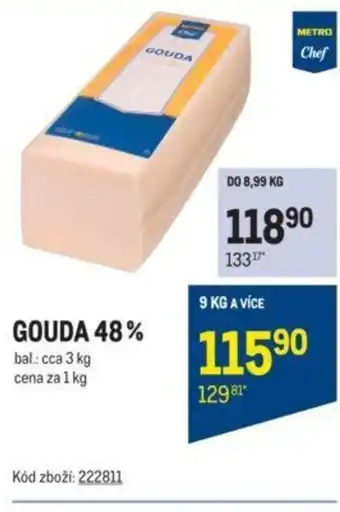 Makro GOUDA 48% nabídka