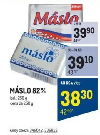 Makro MÁSLO 82% nabídka