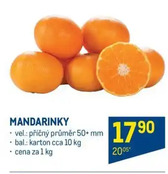 Makro MANDARINKY nabídka