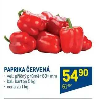 Makro PAPRIKA ČERVENÁ nabídka