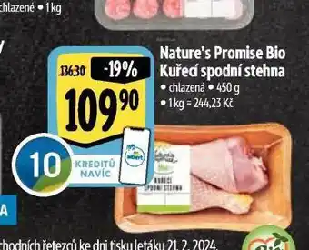 Albert Bio kuřecí spodní stehna nabídka