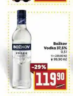 Billa Božkov vodka nabídka