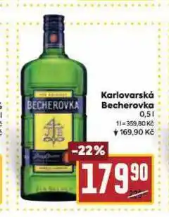 Billa Karlovarská becherovka nabídka