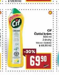 Billa Cif čisticí krém nabídka