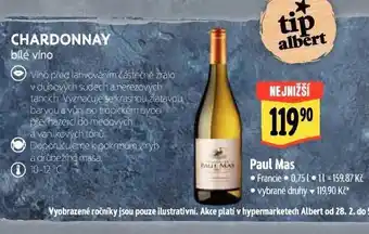 Albert Paul mas chardonnay nabídka