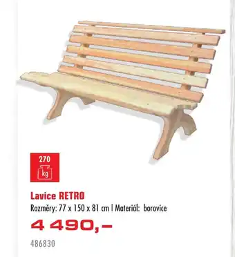 Lavice RETRO