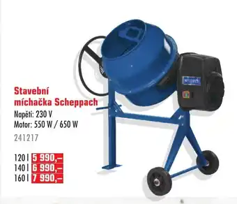 Uni Hobby Stavební míchačka Scheppach nabídka