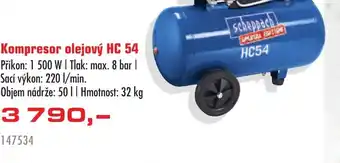 Uni Hobby Kompresor olejový HC 54 nabídka