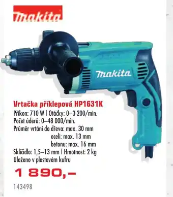 Uni Hobby Vrtačka příklepová HP1631K nabídka
