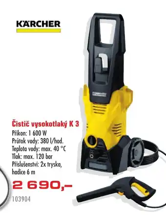 Uni Hobby KÄRCHER Čistič vysokotlaký K 3 nabídka