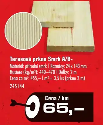 Uni Hobby Terasová prkna Smrk A/B nabídka