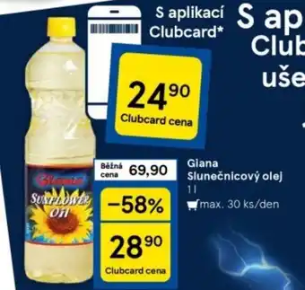 Tesco Giana Slunečnicový olej 1L nabídka