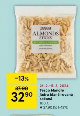 Tesco Mandle jádra blanšírovaná sekaná