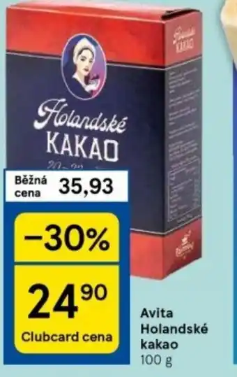 Tesco Avita Holandské kakao nabídka