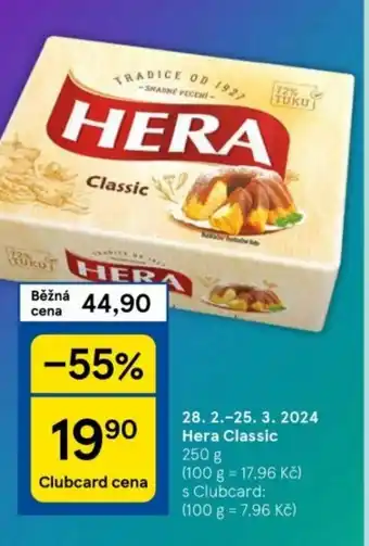 Tesco Hera Classic nabídka