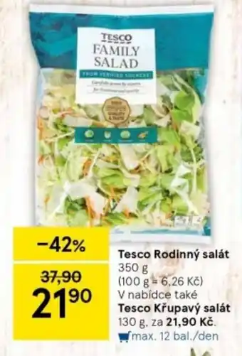 Tesco Tesco Rodinný salát nabídka