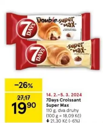 Tesco 7Days Croissant Super Max nabídka