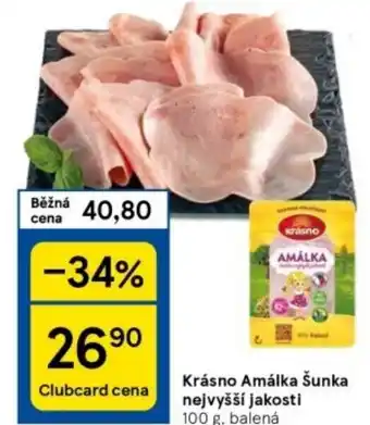Tesco Krásno Amálka Šunka nejvyšší jakosti nabídka