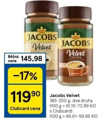 Tesco Jacobs Velvet nabídka