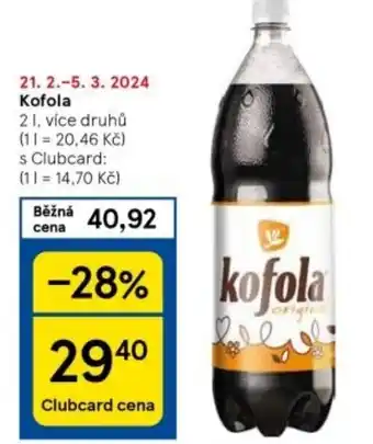 Tesco Kofola nabídka