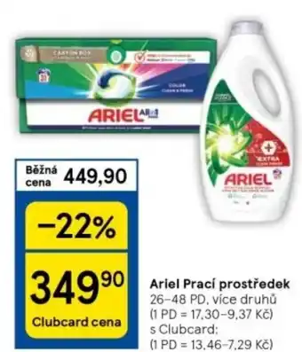 Tesco Ariel Prací prostředek nabídka