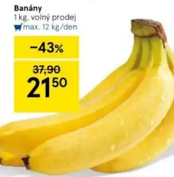 Tesco Banány nabídka