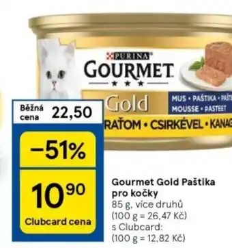 Tesco Gourmet Gold Paštika pro kocky nabídka