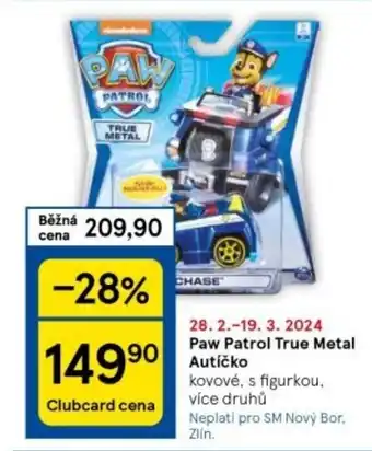 Tesco Paw Patrol True Metal Autíčko nabídka