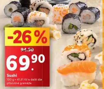 Lidl Sushi nabídka