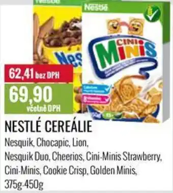 Ratio NESTLÉ CEREÁLIE nabídka