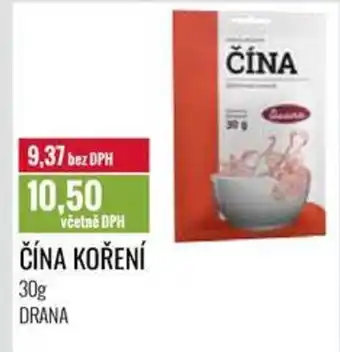 Ratio ČÍNA KOŘENÍ nabídka