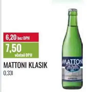 Ratio MATTONI KLASIK 0.33L nabídka